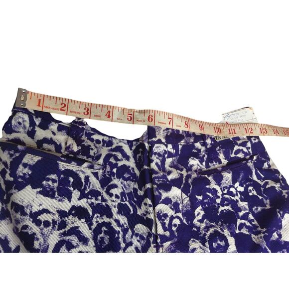 Vintage 1970s Campus Slacks Baron Wolman Woodstock Photo Print Bell Bottom Jeans - Picture 14 of 16